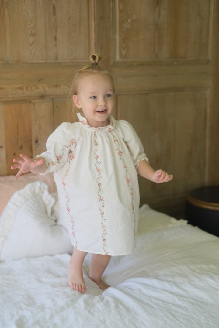 Anaïs Embroidered Wallpaper Dress