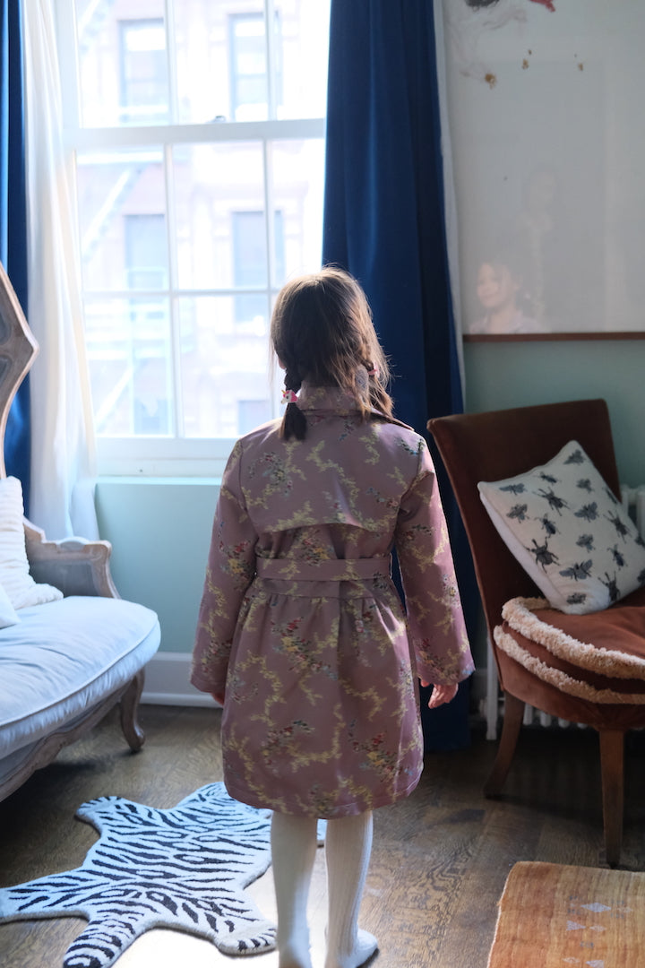 Anais Floral Satin Coat