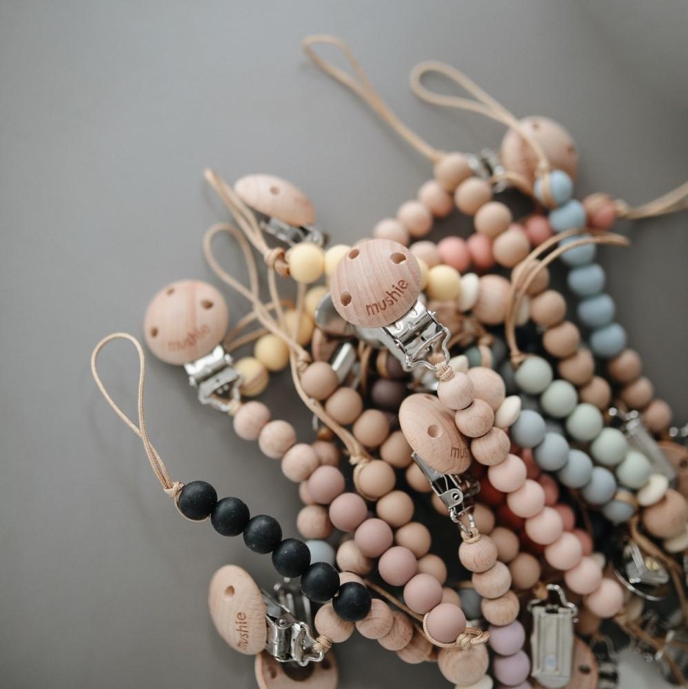 Pacifier Clip Cleo Ash