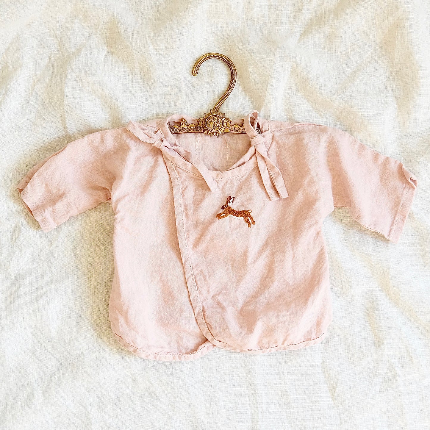 Linen Top Bloomer Bonnet Set