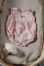 Load image into Gallery viewer, Pastel Pink Linen Romper (Peas in a Pod)