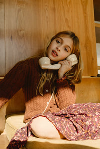 Loulou Cardigan Walnut
