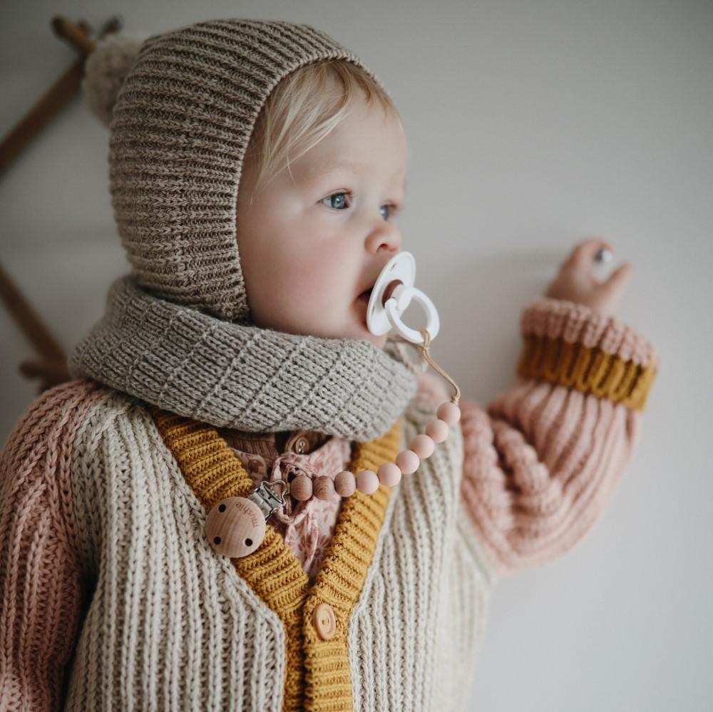 Pacifier Clip Cleo Ash