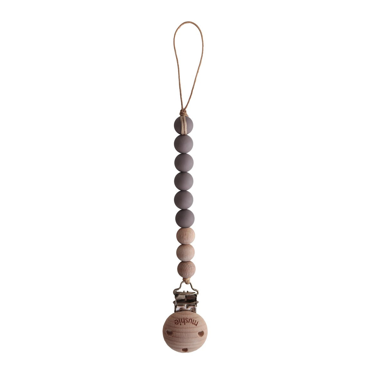 Pacifier Clip Cleo Ash