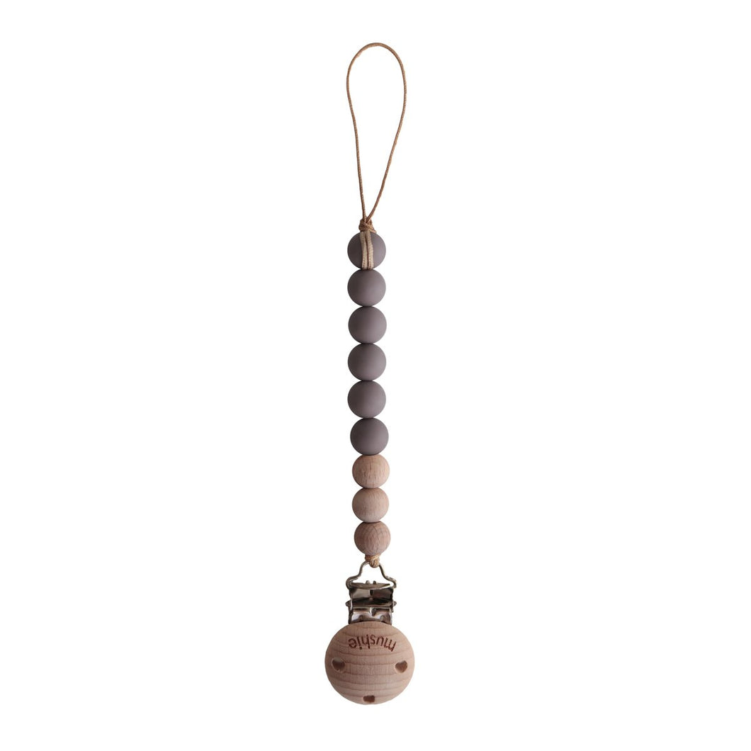 Pacifier Clip Cleo Ash
