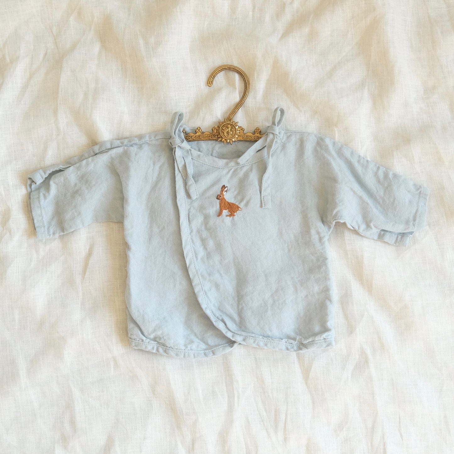 Linen Top Bloomer Bonnet Set