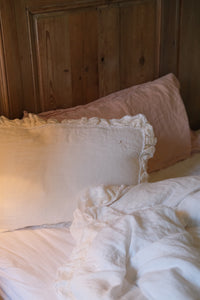 Ivory Linen Crib Set