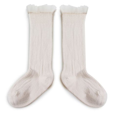 Manon Tulle Knee-High Socks