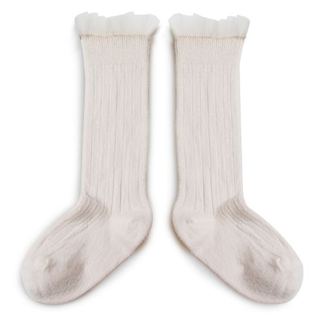 Manon Tulle Knee-High Socks