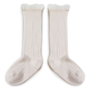 Manon Tulle Knee-High Socks